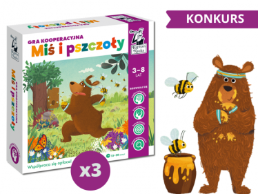Wygraj planszową grę kooperacyjną "Miś i pszczoły"