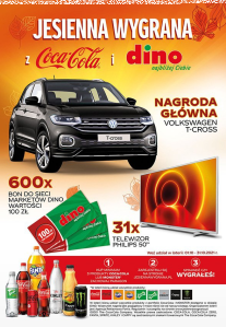 Loteria "Jesienna wygrana z Coca-Cola" Dino