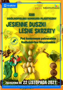 XIII Ogólnopolski konkurs plastyczny "Jesienne duszki, leśne sktrzaty"