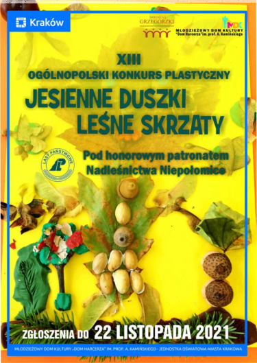 XIII Ogólnopolski konkurs plastyczny "Jesienne duszki, leśne sktrzaty"