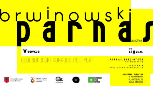 V Ogólnopolski Konkurs Poetycki "Brwinowski Parnas"