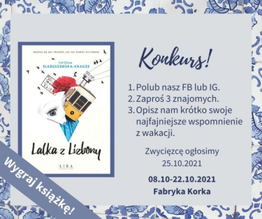 Wygraj książkę Lalka z Lizbony z Fabryką Korka!