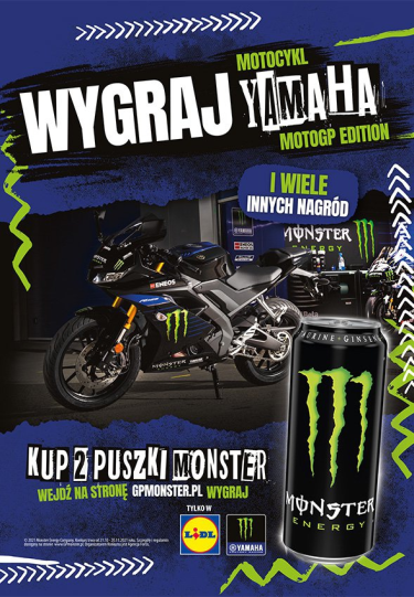 Konkurs "Wygraj Motocykl Monster Yamaha" Monster Lidl