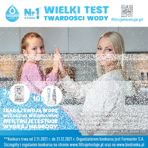 „Wielki test twardości wody” Dafi Biedronka