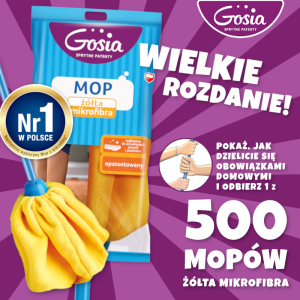 Konkurs "Wielkie rozdanie – 500 mopów żółta mikrofibra"