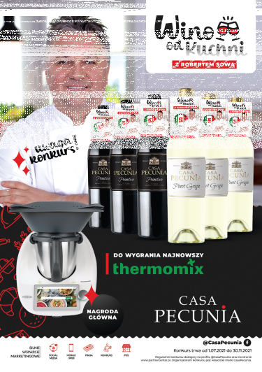 Wino od kuchni - konkurs marki Casa Pecunia
