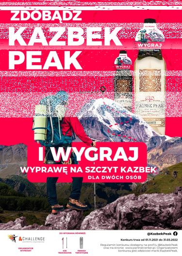 Konkurs |Zdobywaj szczyty z Kazbek Peak" 18+