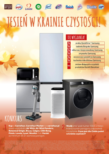 Konkurs "Jesień w krainie czystości" Carrefour