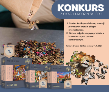 Wygraj drewniane puzzle z okazji 1. urodzin Świata Zabawek