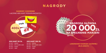 Loteria "Dla małych chwil pełnych radości" Glade