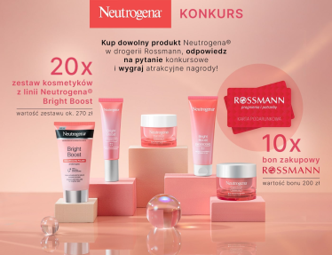 Wygraj 1 z 10 bonów zakupowych do Rossmanna lub zestaw kosmetyków Neutrogena®