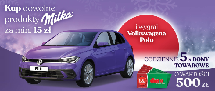 Loteria "Graj o Polo" Milka Dino
