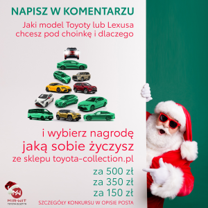 Konkurs "1000 zł od Mikołaja i Mir-Wit Toyota Olsztyn"