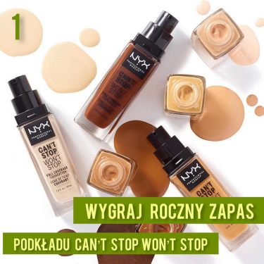 Konkurs NYX "Can’t Stop Won’t Stop" do godz. 12:00