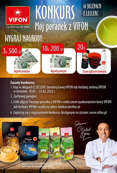 Konkurs "Mój poranek z VIFON" E.Leclerc