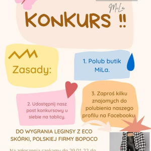 Wygraj leginsy z eko skórki, dobre dla matki, dobre dla córki