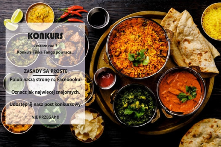Wygraj voucher do  restauracji Tikka Tango