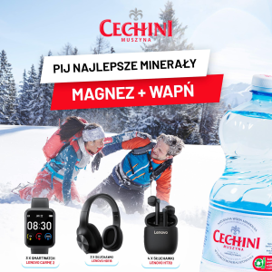 Konkurs "Zimowe aktywności? Tylko z wodą Cechini"