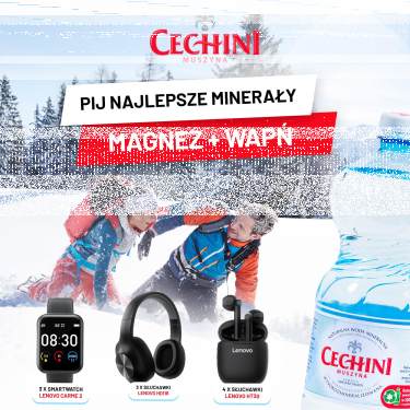 Konkurs "Zimowe aktywności? Tylko z wodą Cechini"