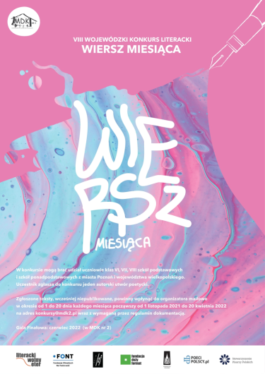 VIII Wojewódzki Konkurs Literacki "Wiersz miesiąca"