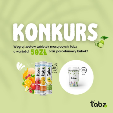 Wygraj zestaw pysznych tabletek musujących i porcelanowy kubek!