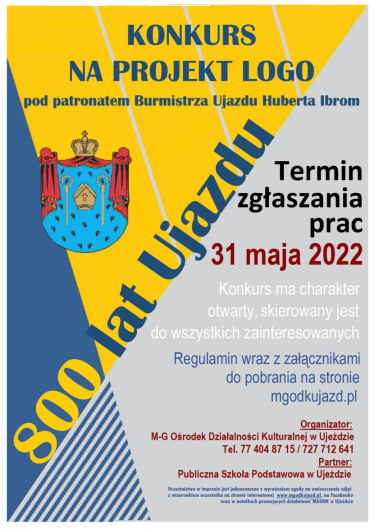 Konkurs na logo "800 lat miasta Ujazd"