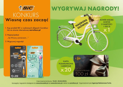 Konkurs "Wiosnę czas zacząć" BIC Carrefour