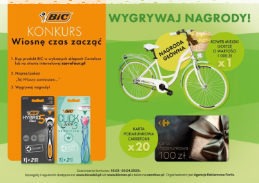 Konkurs "Wiosnę czas zacząć" BIC Carrefour