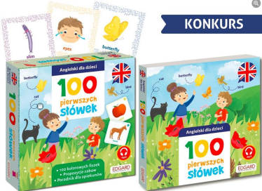 Wygraj fiszki lub książkę 100 pierwszych angielskich słówek dla dzieci
