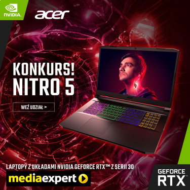 Wygraj laptop Acer Nitro 5