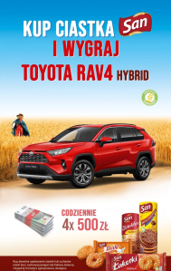 Loteria "Kup ciastka San i wygraj Toyotę RAV4"