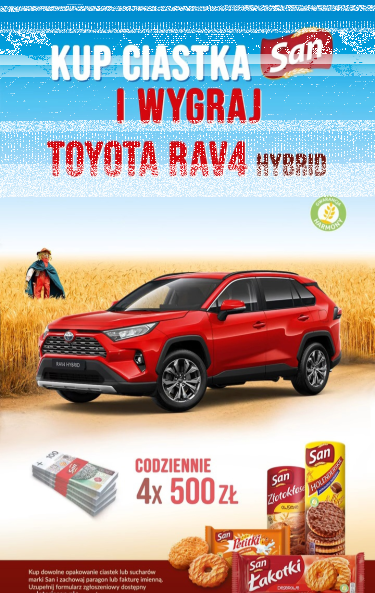 Loteria "Kup ciastka San i wygraj Toyotę RAV4"
