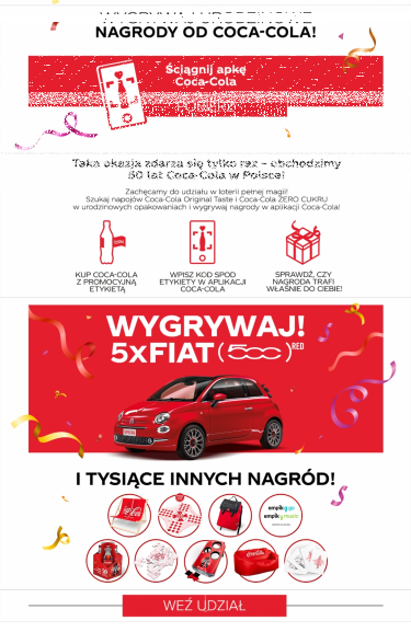 Loteria "50 Urodziny Coca Cola"