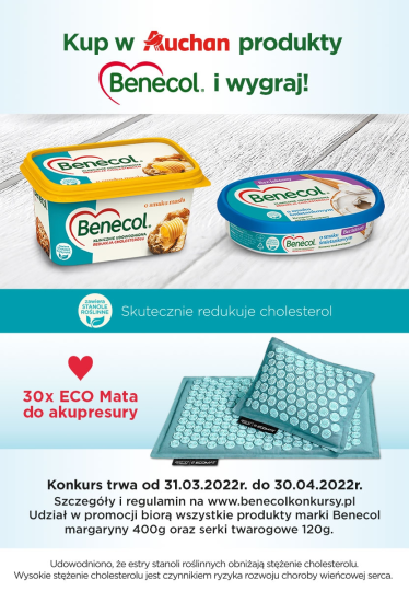 Konkurs "Kup w Auchan Benecol i wygraj"