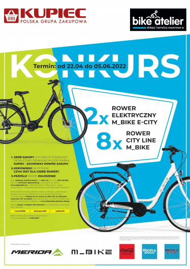 Konkurs "Czym jest dla Ciebie rower?" sklepy KUPIEC