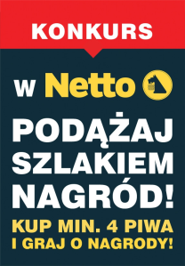 Konkurs w Netto "Podążaj szlakiem nagród" 18+