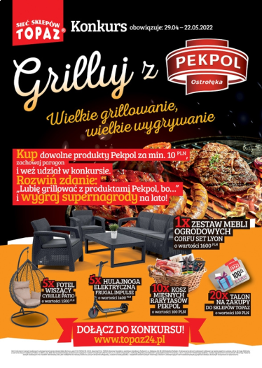 Konkurs "Grilluj z Pekpol" Topaz