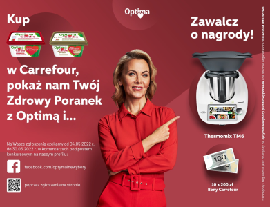 Konkurs "Zdrowy Poranek z Optimą Cardio" Carrefour