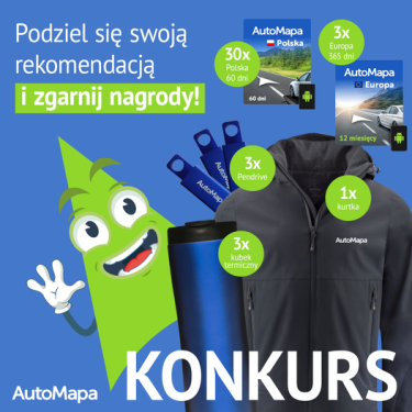 Konkurs "Dlaczego AutoMapa? Podziel się rekomendacją"