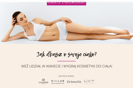 Konkurs "Weź udział w ankiecie i wygraj kosmetyki do ciała"