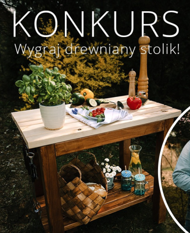 Wygraj drewniany stolik