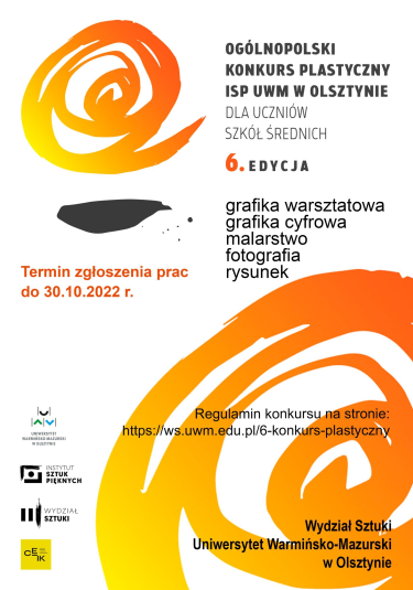 VI edycja Ogólnopolskiego Konkursu Plastycznego Dla Szkół Średni