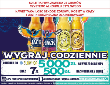 Konkurs "W EKIPIE ZAWSZE RAZEM" Hardmade, Capitan Jack, 18+