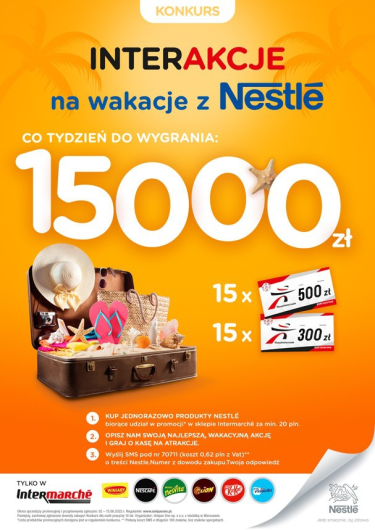 Konkurs "Interakcje na wakacje z Nestlé" Intermarche
