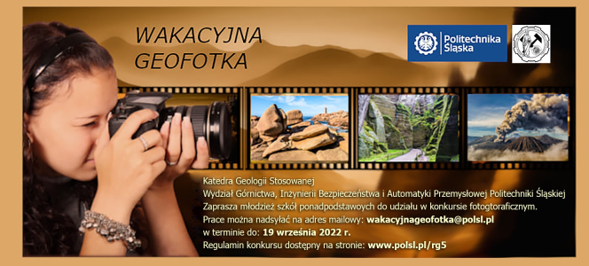 Konkurs fotograficzny "Wakacyjna GeoFotka"