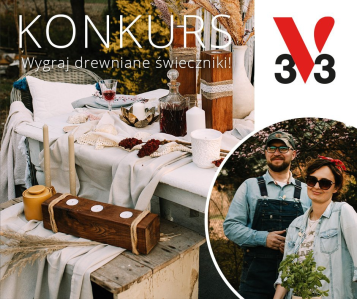 Wygraj drewniane świeczniki