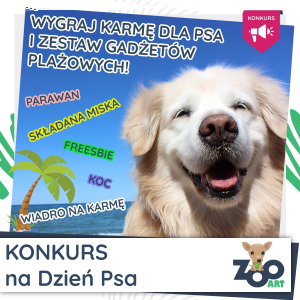 Wygraj z ZooArt karmę dla psa i plażowe gadżety dla siebie