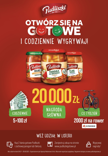 Loteria "Otwórz się na gotowe" Pudliszki