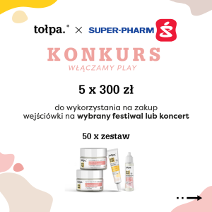 Wygraj 300 zł na dowolny koncert lub festiwal! Super-Pharm