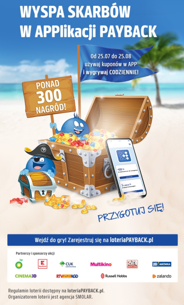 Loteria "Wyspa Skarbów w APPlikacji PAYBACK!"